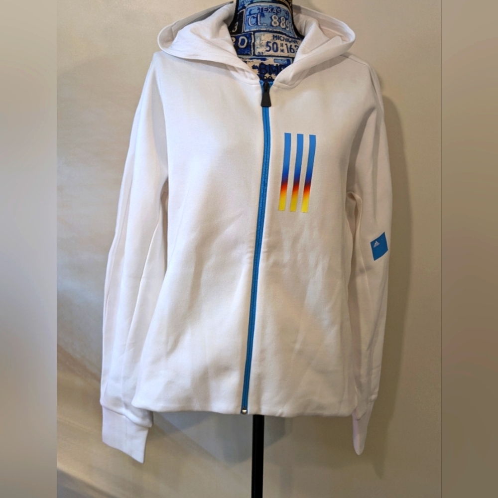 Women's Adidas Mission Victory Hooded Track Jacket NWT